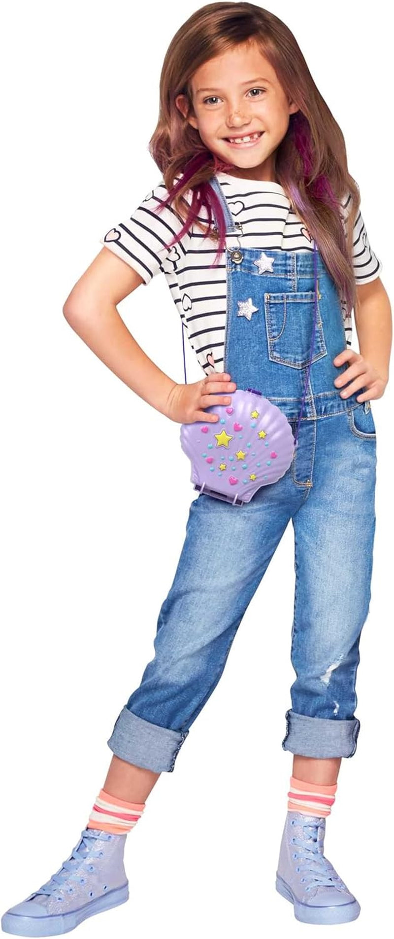 Polly Pocket Boîte de rangement Sac coquillage avec 2 poupées et 1 sous-marin Polly Pocket Sirène Jouet 4 ans et plus GNH11