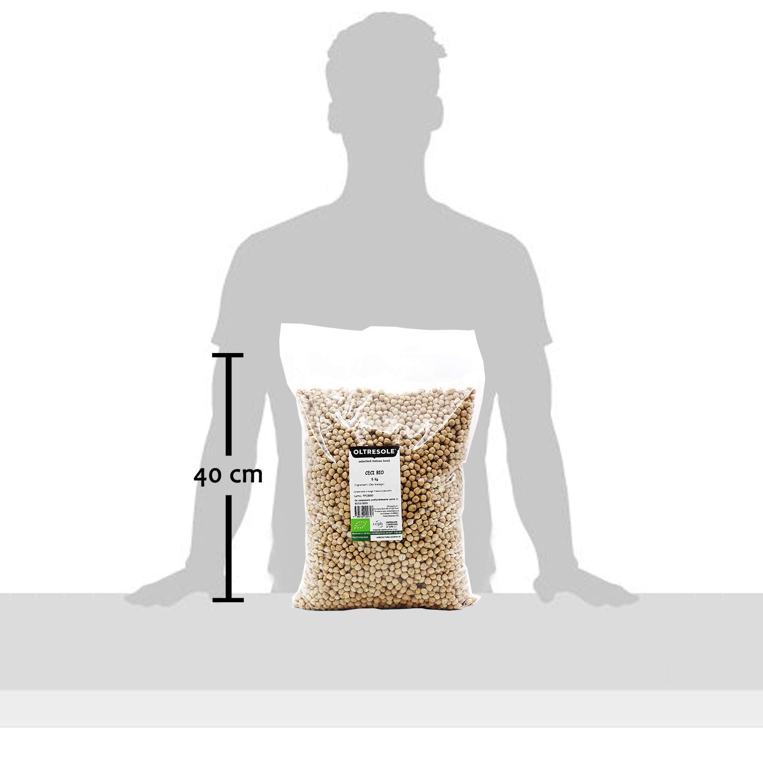 , 5 kg Pois Chiches Bio, Légumineuses Séchées Bio issues de Culture Contrôlée, Céréales Naty Shop