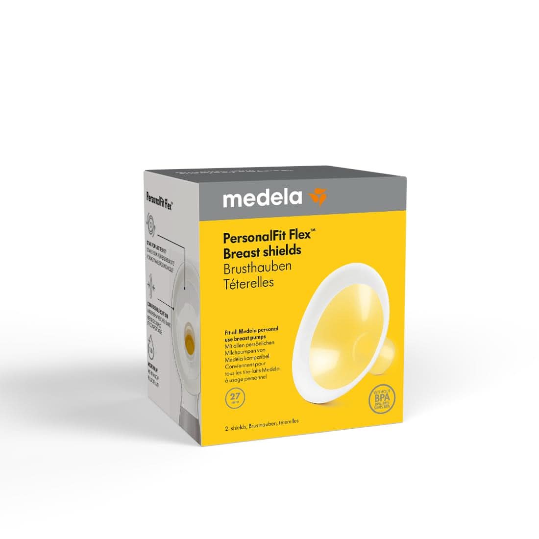 Medela Personalfit Flex Couvre-sein Accessoires Alimentation et Allaitement Baby Naty Shop Blanc L (pack de 2 pièces)