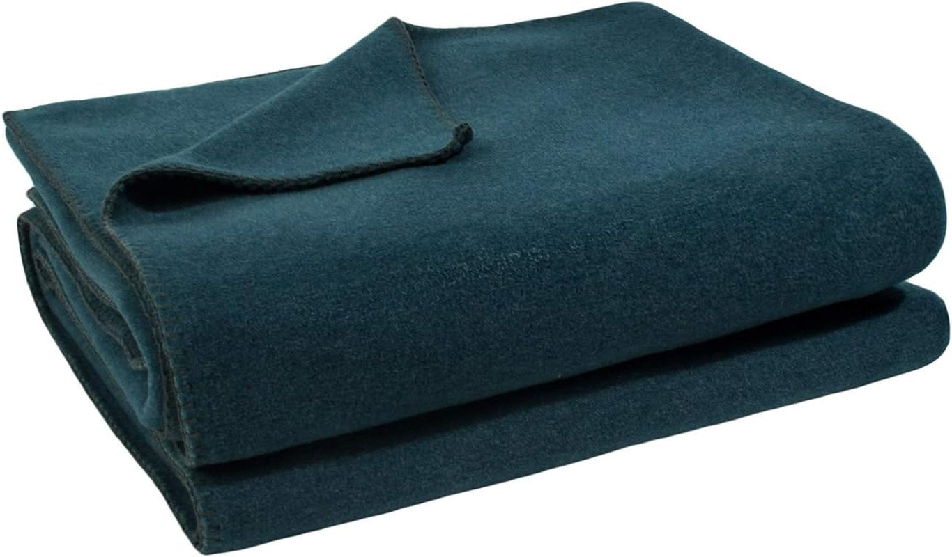 Couverture Zoeppritz en couleur: rouge, composée de 65% polyester, 35% viscose, taille: 160X200 Cm, 103291-235-160X200 Lits et couvertures Zoeppritz depuis 1828 795 Dark Ocean 180X220 Cm