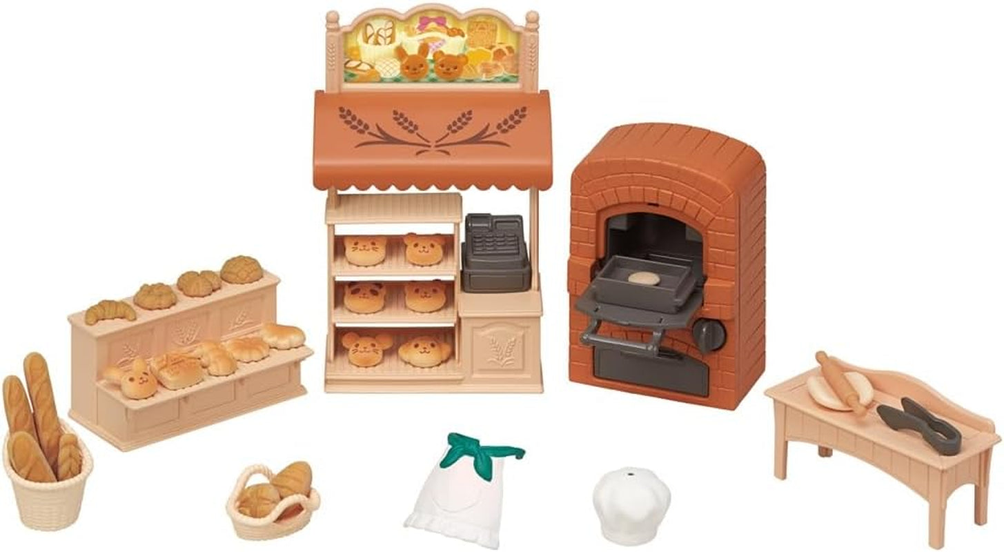 Sylvanian Families 5536 Ensemble de boulangerie pour maison de poupée - Ensemble de jeu pour maison de poupée
