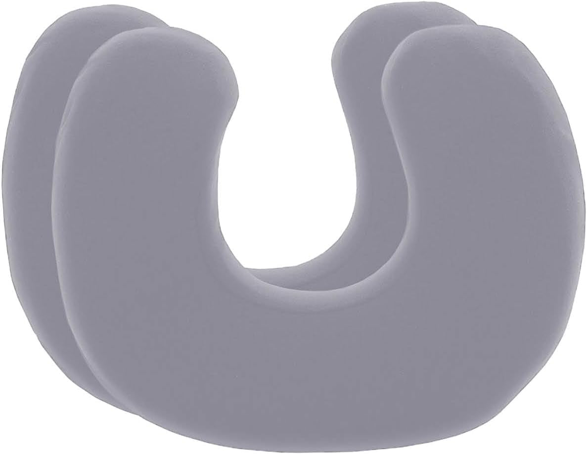 Lot de 2 taies d'oreiller noires parfaites pour les oreillers cervicaux ANDAR Coton maco (double jersey) Pas de repassage et séchage en machine Ensemble de 2 taies d'oreiller zippées Certifié Oeko-Tex Oreillers orthopédiques cervicaux Naty Shop Graphite / Gris clair
