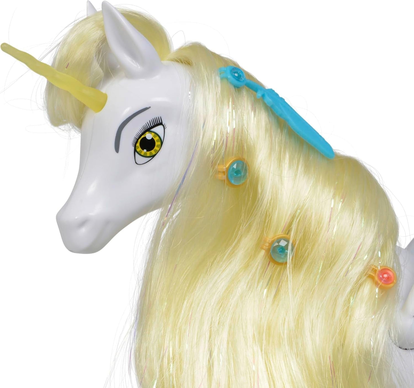 Simba 109480093 - Mia and Me Unicorn Onchao, Avec ailes mobiles, pinces à cheveux, brosse coiffante, cheval de jeu, poney, Centopia, à partir de 3 ans, rose Naty Shop Dolls