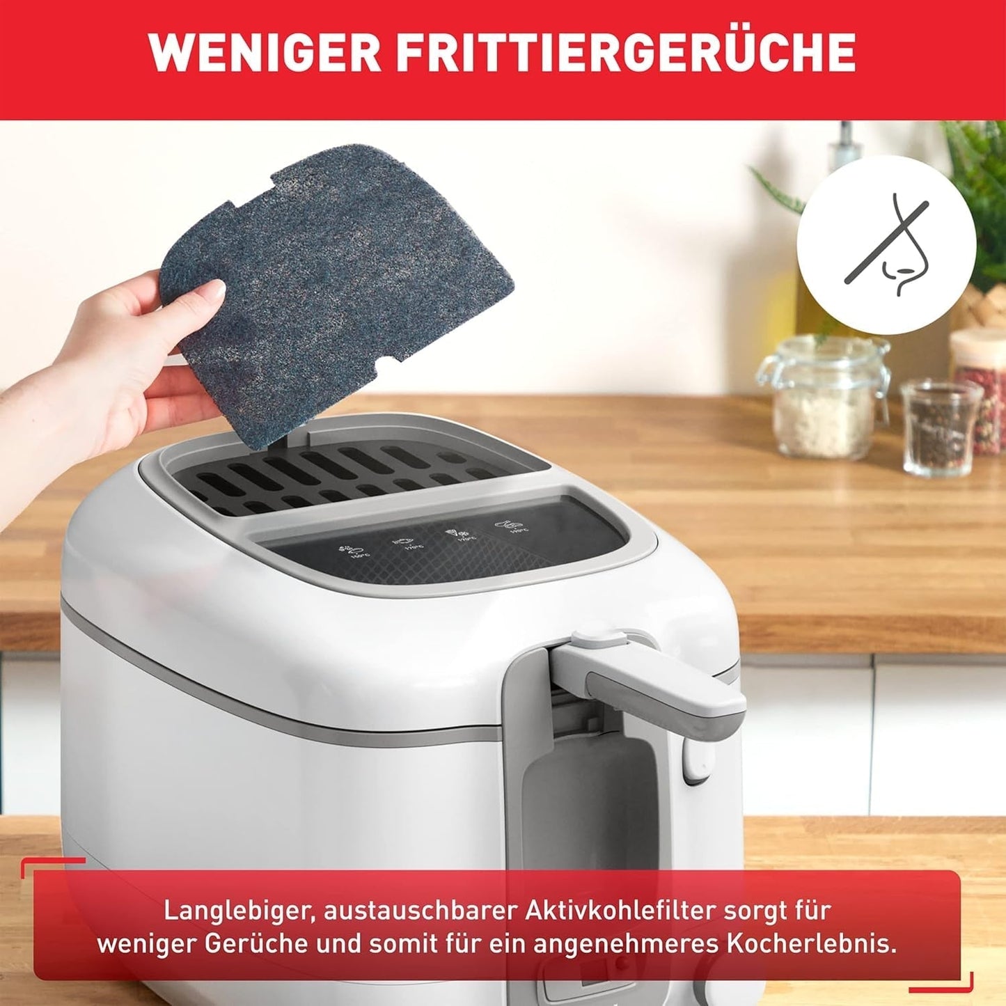 Friteuse Tefal Super Uno Access, capacité 2,2 L, pièces lavables au lave-vaisselle, filtre à odeurs Electroménager Naty Shop