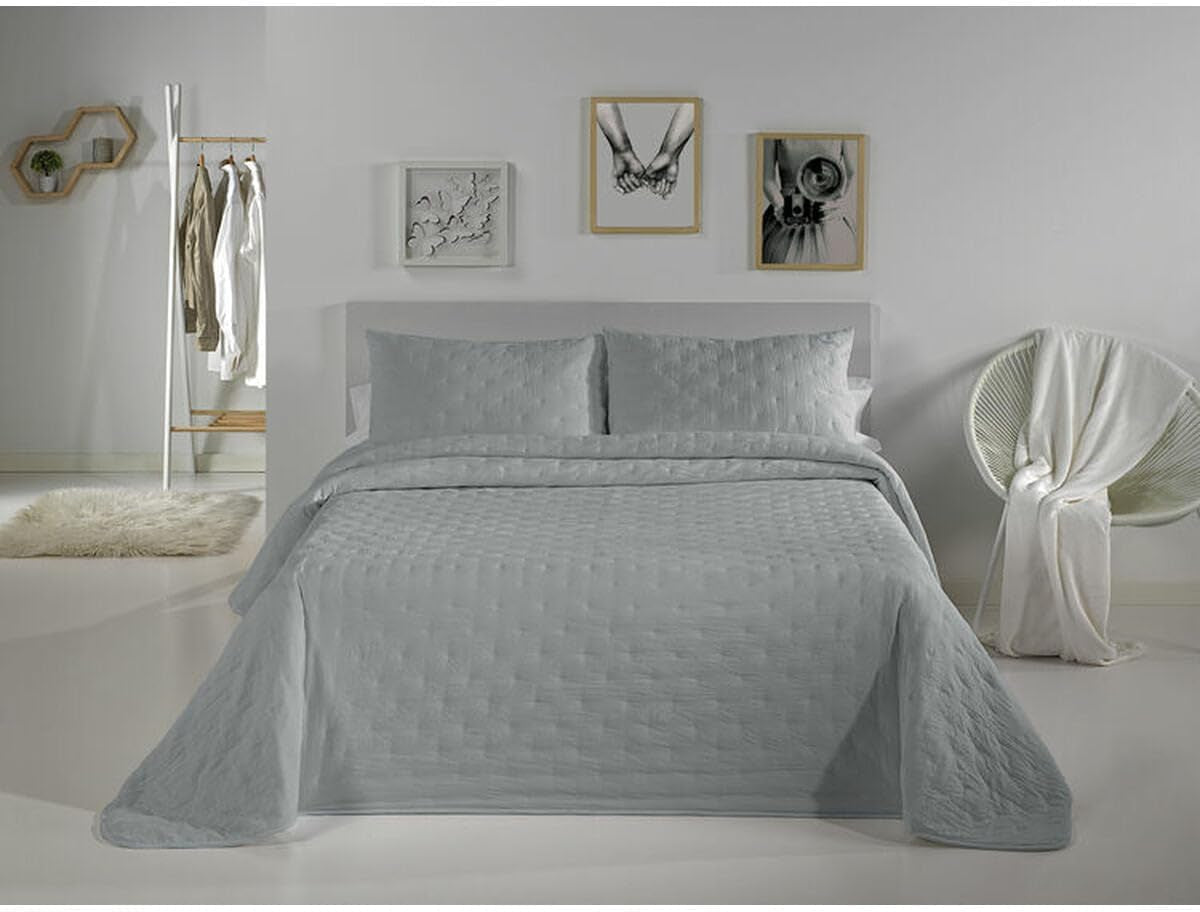 Pierre Cardin - Bouti Dots - Lit 180 Cm - Couleur Gris C5 Couettes et couettes Naty Shop Gris, C5 Lit 180 Cm