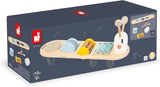 Janod - Pistes musicales Sweet Cocoon - 5 activités musicales pour les enfants - Éducation musicale précoce - Jouet en bois FSC - Dès 12 mois, J04058 Jouets pour bébés Naty Shop