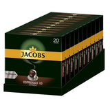 Jacobs Café capsules Guten Morgen XL Intense - 10er Pack (10 x 20 tasses) & Café capsules Espresso Intenso, Intensité 10 sur 12, 200 capsules compatibles Nespresso®*, 10 x 20 tasses