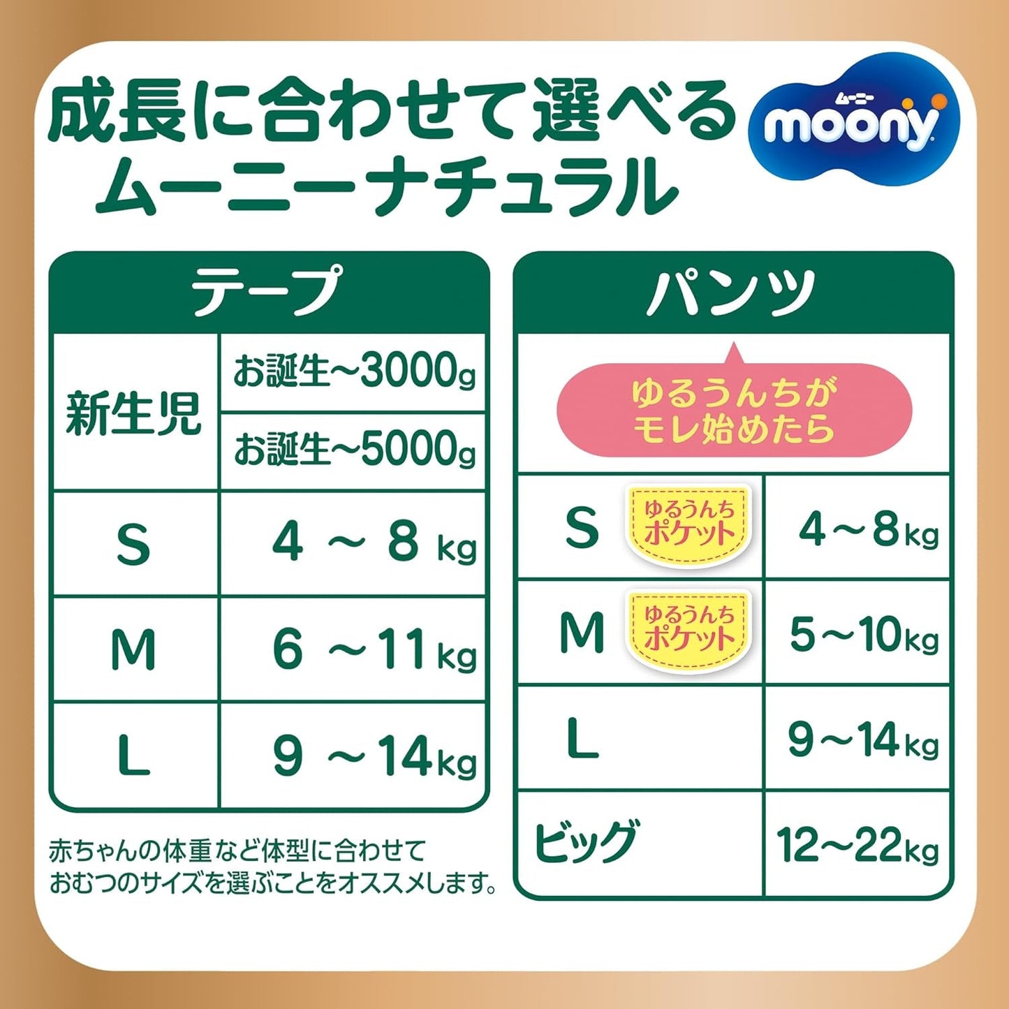 Couches japonaises Naturel M (6-11 kg) // Couches japonaises Naturel M (6-11 kg)