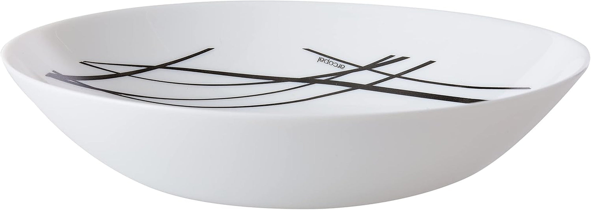 Service de table en verre opale extra résistant pour 6 personnes, sans BPA, 18 pièces