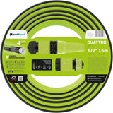 Cellfast QUATTRO Tuyau d'arrosage durable et léger, 4 plis, résistant aux UV, tresse croisée, 20 bars, 3/4" 15 m 10-074