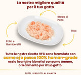 almo nature HFC Natural - Nourriture humide pour chats - au poulet - Qualité humaine, Sans gluten, Monoprotéine - 55g, paquet de 6