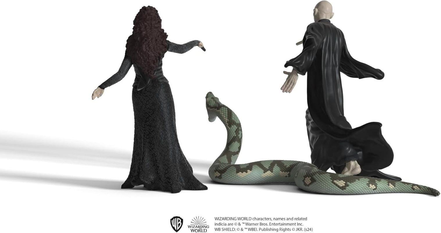 Schleich 42684 Lord Voldemort, Nagini & Bellatrix Lestrange, Dès 6 ans, HARRY POTTER - figurine de jeu, 21 X 16 X 18 cm Figurines Naty Shop