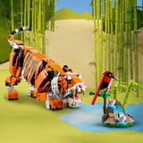 LEGO 31129 Creator Majestic Tigre, Panda ou Poisson Ensemble de figurines animales 3 en 1 Jouet pour enfants garçons et filles Jouets de construction d'animaux Besuche den LEGO-Store