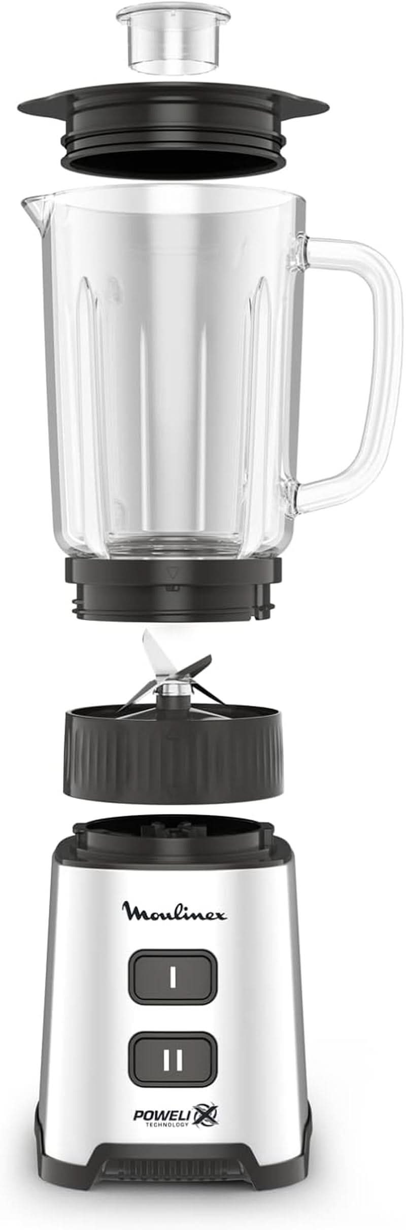 Blender Pulseo LM17GD, 400 W, 4 lames, 700 Ml, récipient Portable 600 Ml cuisine Naty Shop