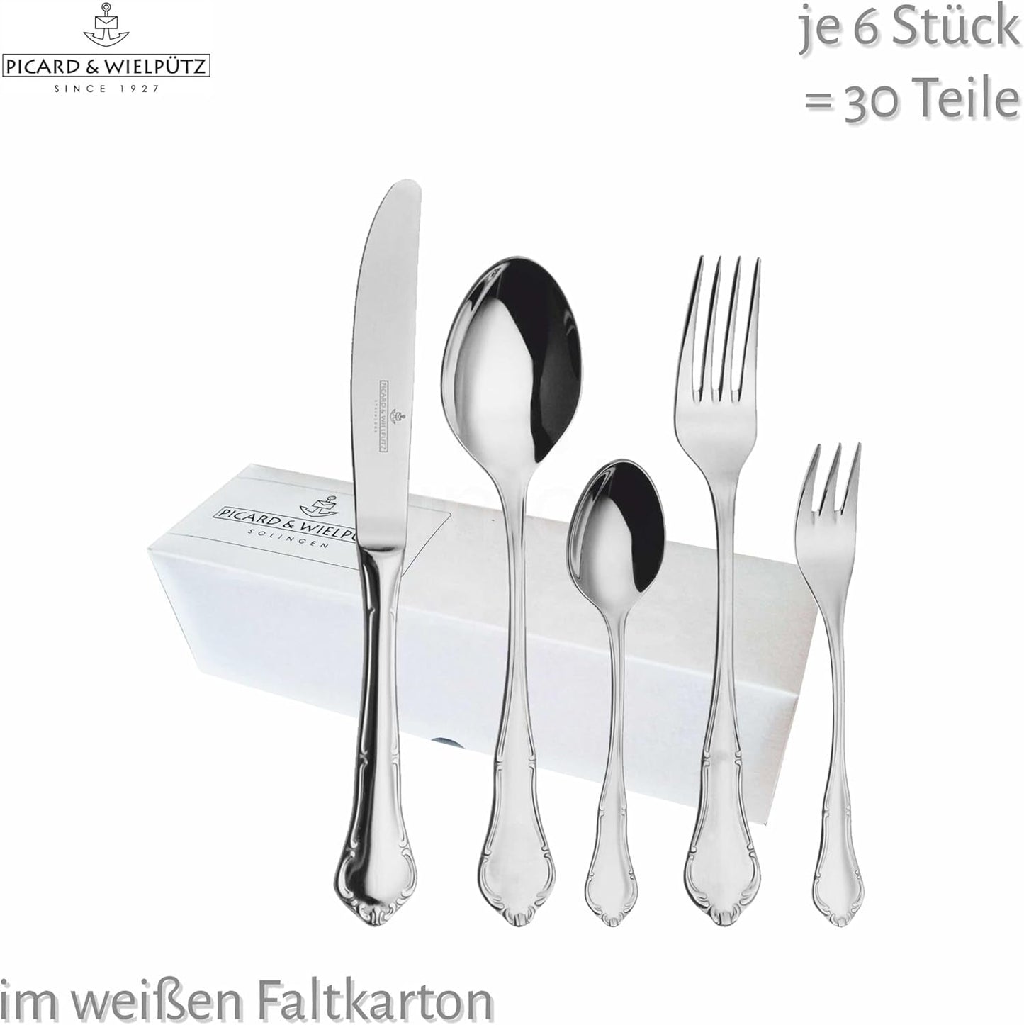 Ménagère Palazzo solide 30 pièces Cuisine Naty Shop