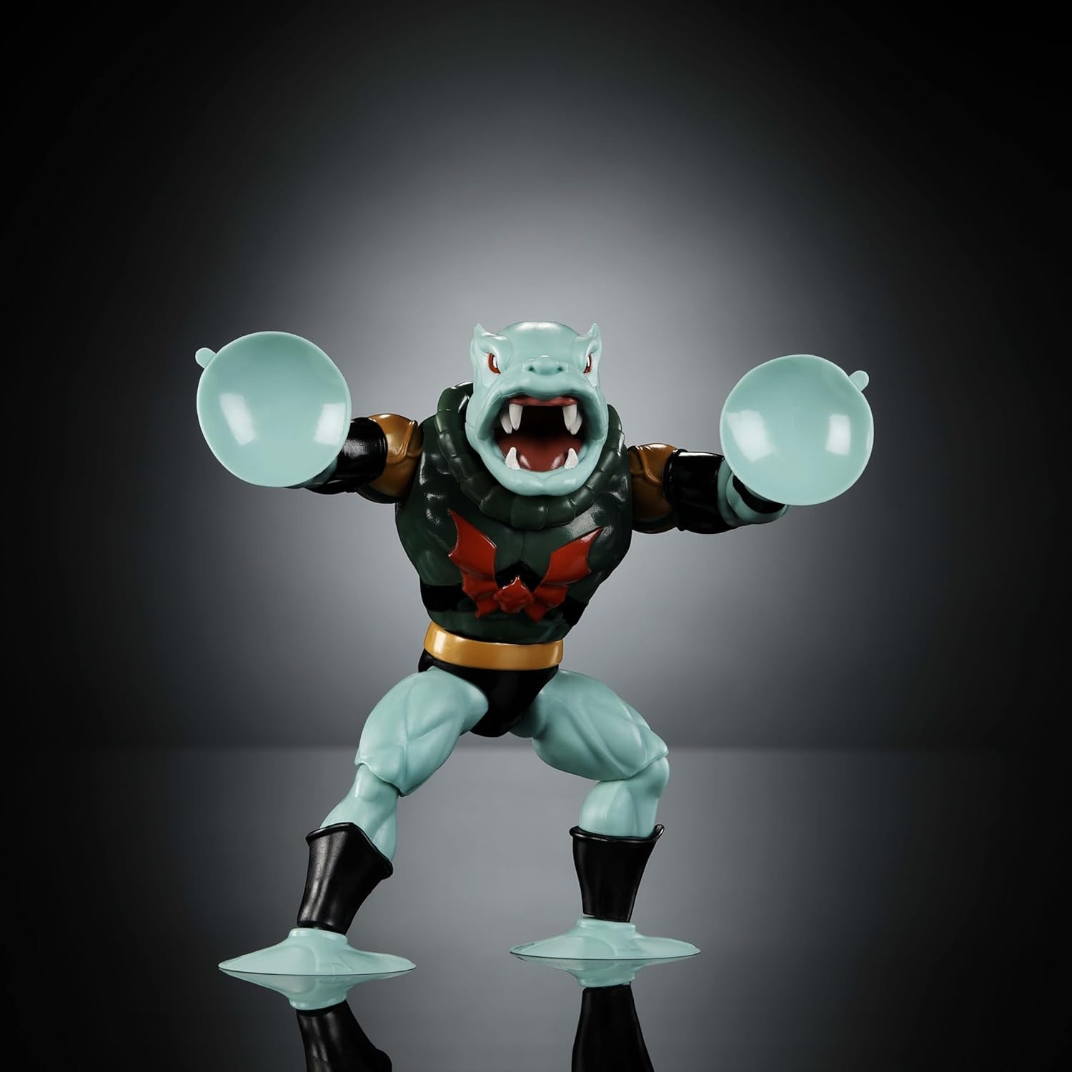 Figurine d'action Masters of the Universe Origins Leech de la collection Cartoon, env. Monstre à succion de 14 cm de haut de la série TV des années 80, design et accessoires avec de nombreux détails, figurines JBM83 Naty Shop