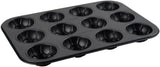 Zenker 12Er Muffinform – Muffinbackblech Für Muffins Und Cupcakes Aus Der Serie Soccer Baking– Hitzebeständiges 12Er Muffinblech Mit Antihaftbeschichtung, Schwarz Moules et plaques pour la pâtisserie Naty Shop
