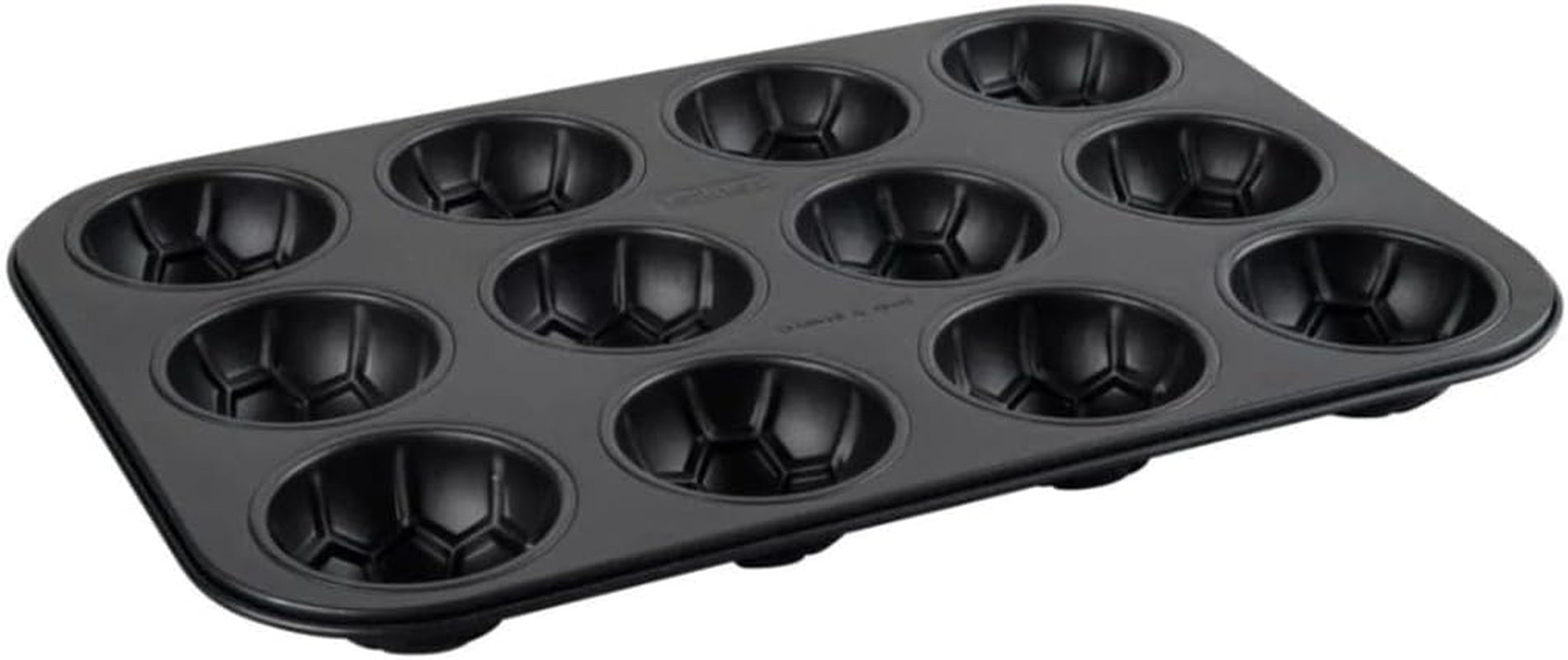 Zenker 12Er Muffinform – Muffinbackblech Für Muffins Und Cupcakes Aus Der Serie Soccer Baking– Hitzebeständiges 12Er Muffinblech Mit Antihaftbeschichtung, Schwarz Moules et plaques pour la pâtisserie Naty Shop