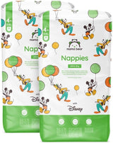 Marque Amazon : Mama Bear Disney Couches Ultra Dry, taille 3 (4-9 kg) – Boîte mensuelle, blanche, 172 pièces (2 paquets de 86)