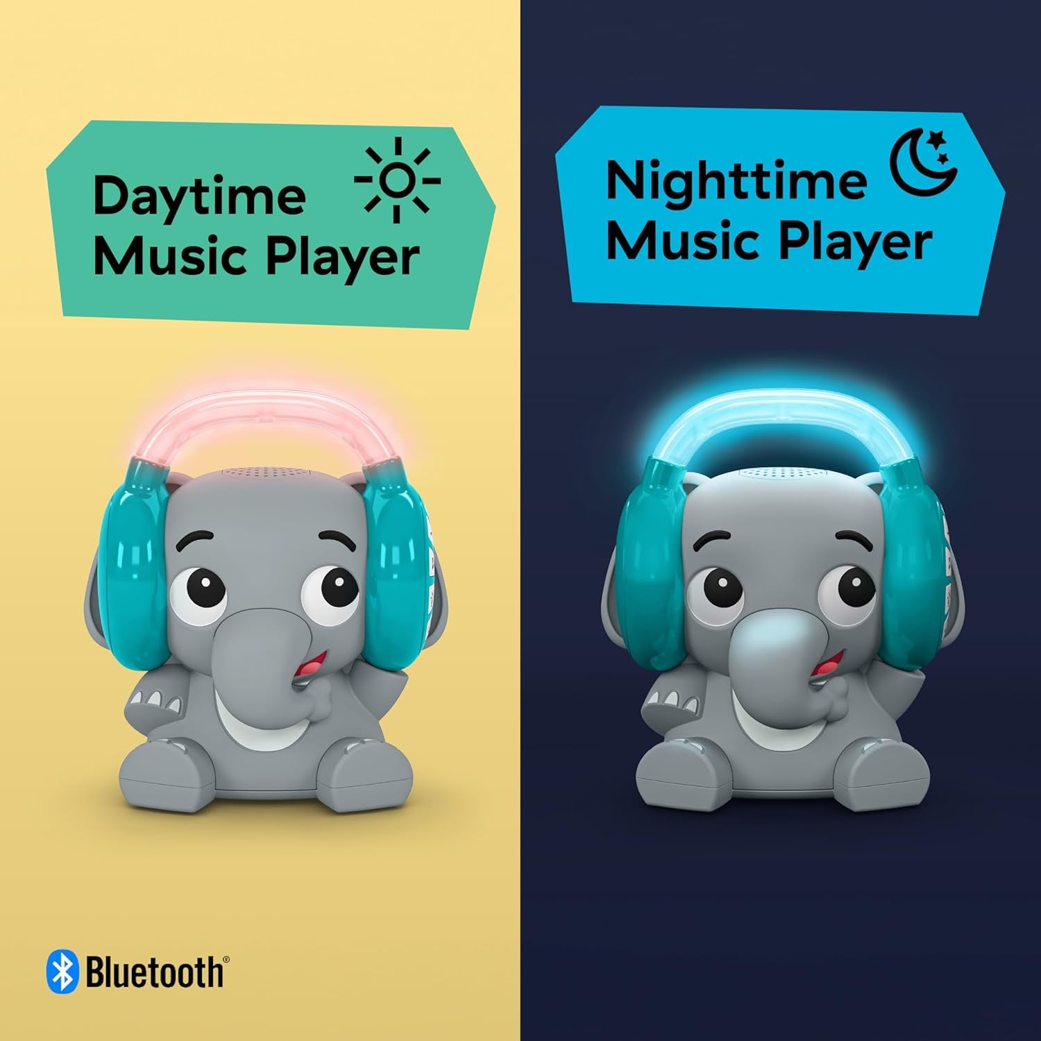 Machine à son Bluetooth Baby Einstein Earl l'éléphant, système musical + veilleuse, jouets bébé à tout-petit Bebe Naty Shop