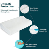 Soutien du cou Oreiller en mousse à mémoire de forme réglable en hauteur Oreiller de lit orthopédique et ergonomique Oreiller de soulagement de la douleur au cou Oreiller de soutien du cou et polyes lavables anti-ronflement. Cap Oreillers orthopédiques cervicaux Naty Shop