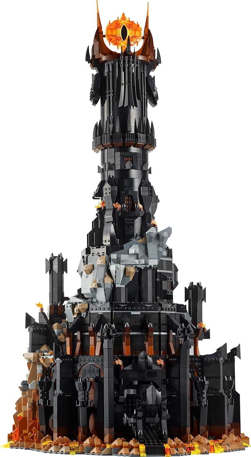 LEGO Icons Le Seigneur des Anneaux : Barad-Door Ensemble de construction pour adultes avec figurines de Sauron, Gothmog, Orc, Frodon, Sam et Gollum Souvenirs de films Fan à collectionner 10333 Jeux de construction Acheter dans le LEGO-Store
