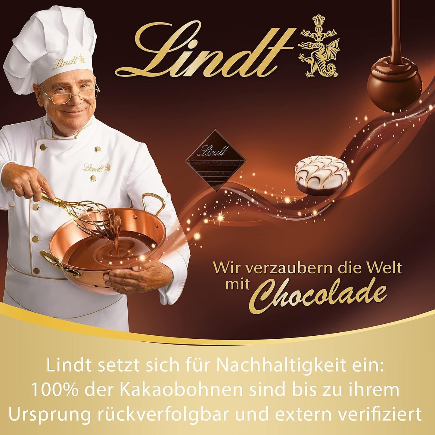Boules de chocolat LINDOR au caramel salé | env. 80 boules de chocolat au lait fourrées au caramel salé | Pack Vrac & Boules de Chocolat Marc de Champagne | 700g