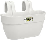elho Vibia Campana Easy Hanger M 36 - Pot pour balcon et extérieur - Ø 36,0 x H 26,5 cm - Noir/Anthracite