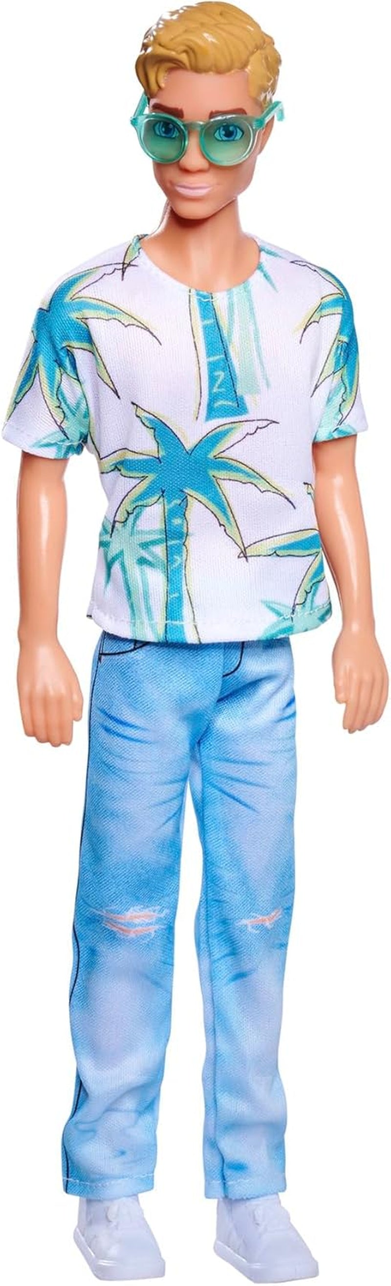 SIMBA 105733729 Steffi Love Kevin Play Doll porte un haut imprimé palmiers et un jean cool avec lunettes de soleil 30 cm 3 ans Naty Shop Dolls