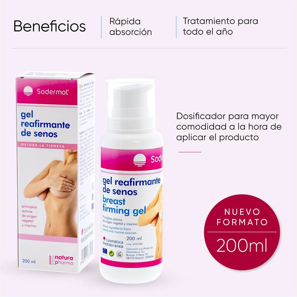 Crème fermeté des seins et de la peau aux actifs d'origine naturelle, 200 ml Cosmétique et Beauté Naty Shop