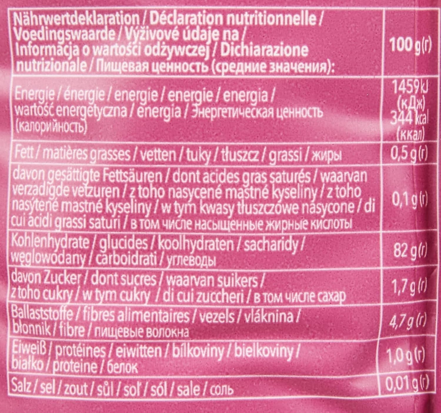 Mehl "Farine" - Basismehlmischung Glutenfrei 1Kg, 10Er Pack Mélange pour la pâtisserie et la cuisine Naty Shop