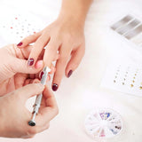 KASURE 300 pièces Nail Art Schwamm, Metall Mit Greifer Nagel Pinsel, Nageldesign Zubehör Für Nail Art, Schwammpinsel Für Farbverlaufs-Nageldesign