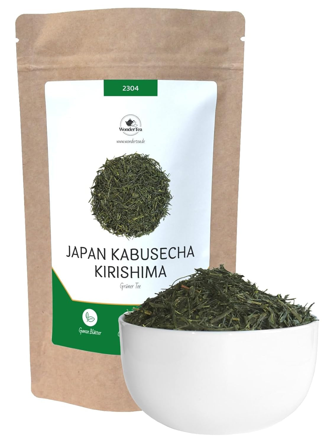 Thé vert japonais Kabusecha Kirishima, Kabuse Sencha japonais, thé vert en vrac de qualité supérieure, sans arômes ajoutés | Wondertea Thé vert japonais Kabusecha (50 g)