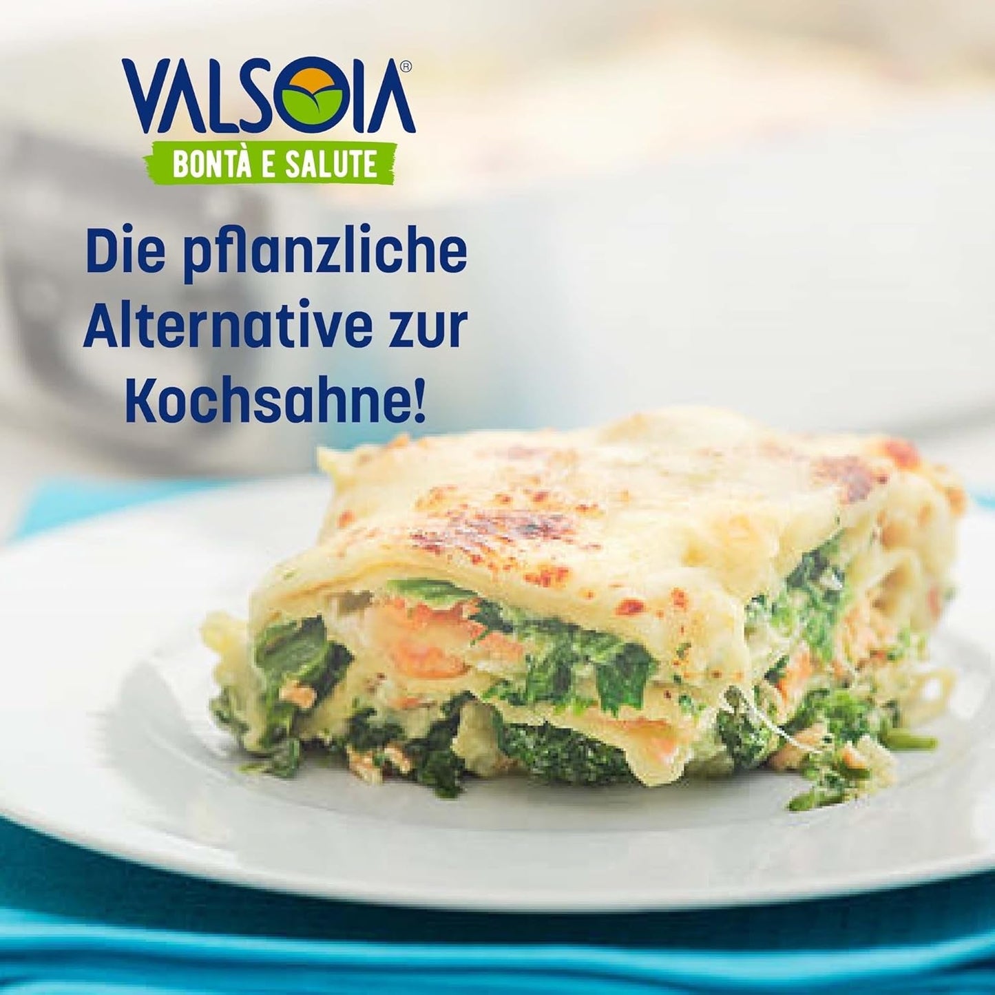 Crème Condisoia, crème de cuisson idéale pour les personnes intolérantes au lactose, végétaliens et végétariens, polyvalente en cuisine, 6 x 200 g