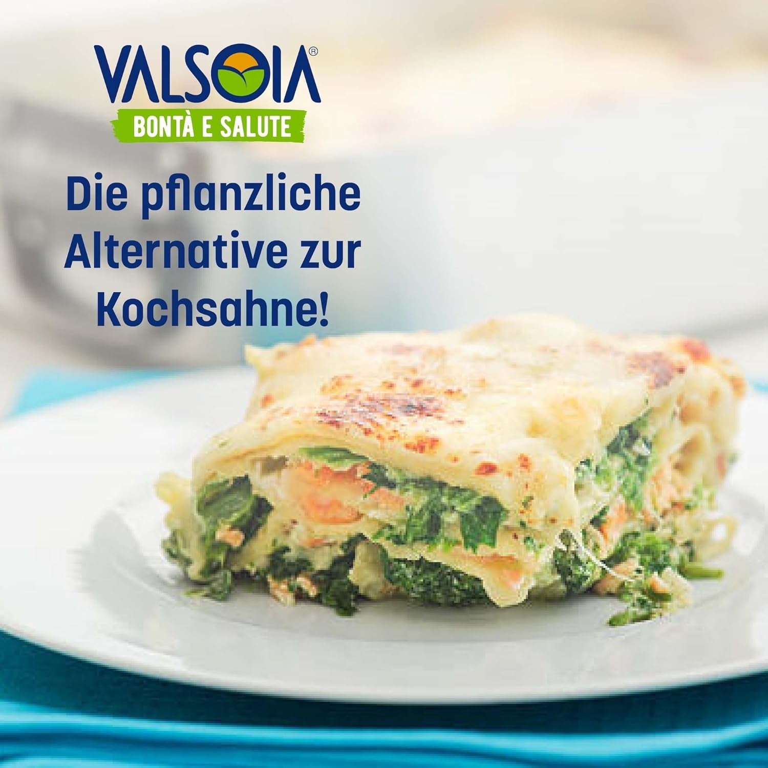 Crème Condisoia, crème de cuisson idéale pour les personnes intolérantes au lactose, végétaliens et végétariens, polyvalente en cuisine, 6 x 200 g