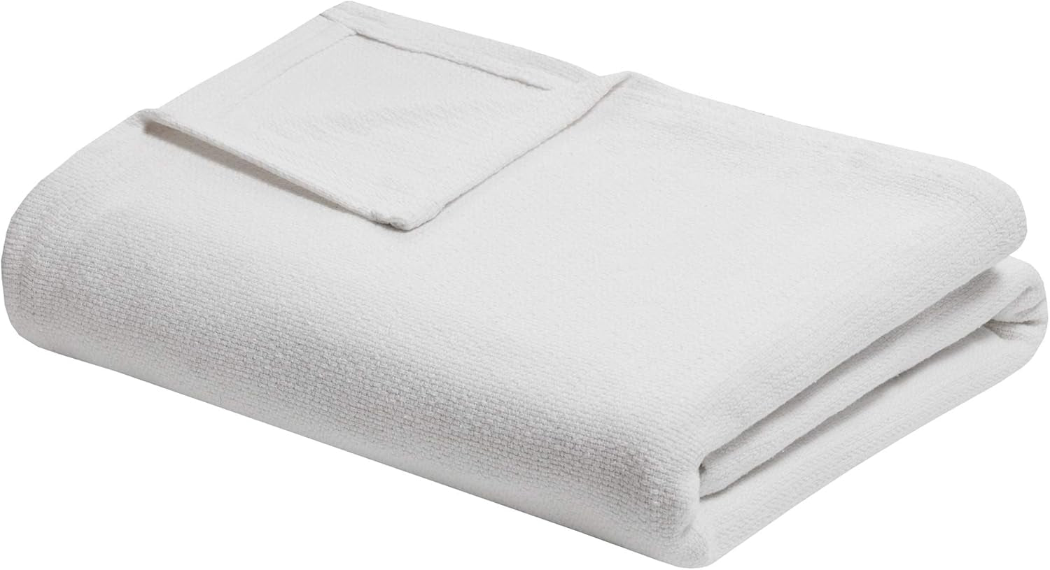 Madison Park Freshspun Wicker Couverture en coton pour lits jumeaux et couvertures Gris Madison Park Couleur crème Twin
