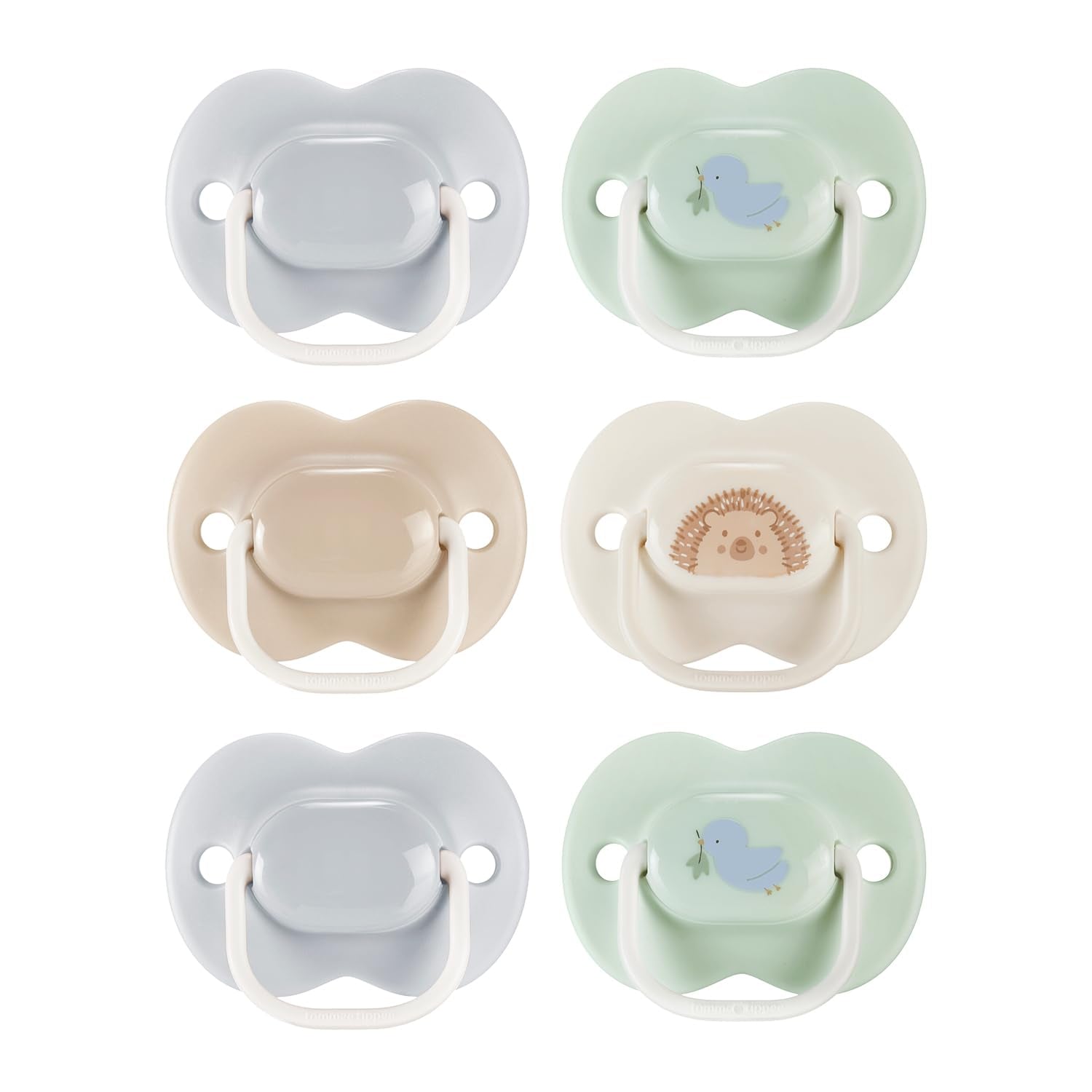 Tommee Tippee Anytime Suces, 0-6 mois, paquet de 6 sucettes symétriques, sans BPA
