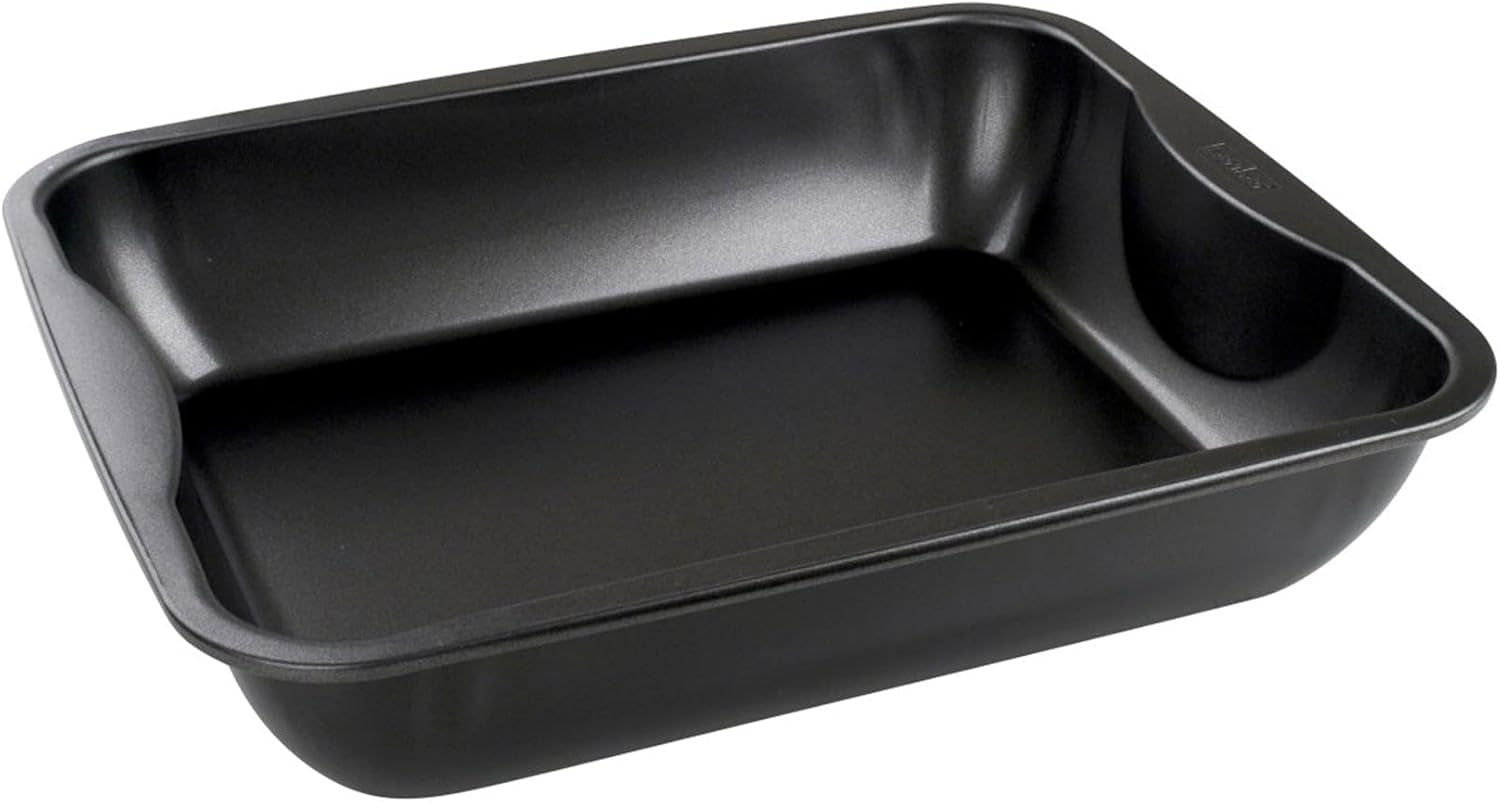 Zenker Xxl-Brat- Und Auslaufform (40 X 8 X 34 Cm) CUISSON SPÉCIALE, Rechteckige Ofenform Mit Antihaftbeschichtung, Backblech Für Krosse Braten & Saftige Aufläufe (Farbe: Schwarz), Menge: 1 Stück Moules et plateaux pour la cuisson Naty Shop