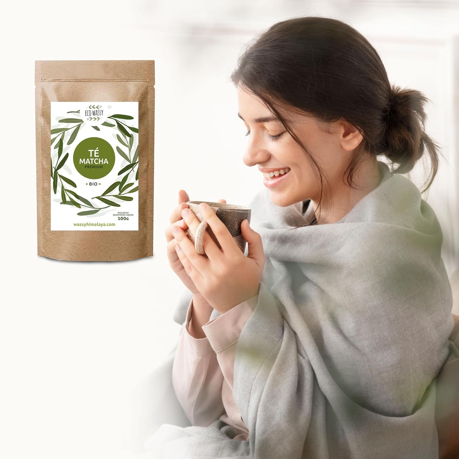Thé Matcha japonais, qualité premium, en poudre. 100% naturel. Réducteur de thé vert, puissant détoxifiant et antioxydant. Matcha purement cultivé - Origine : Japon (100 g)