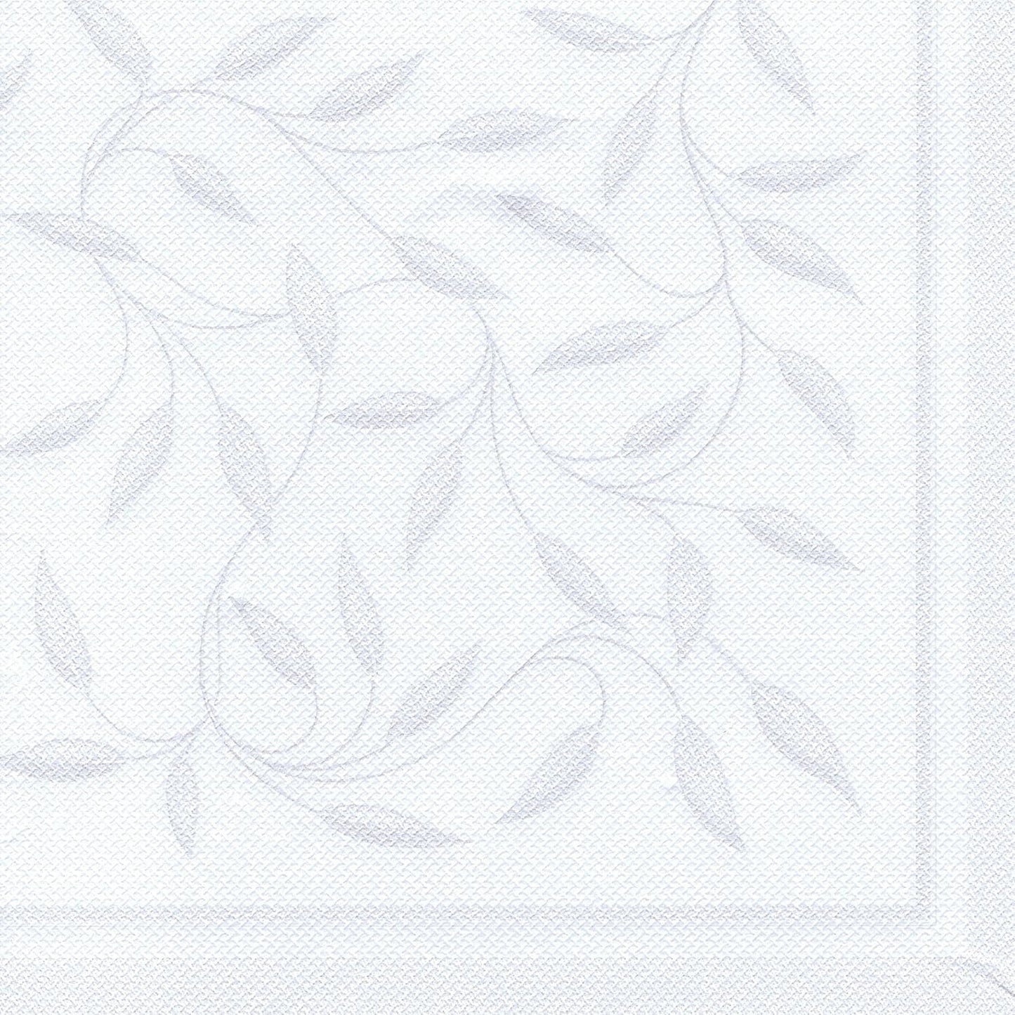 Papstar, 50 serviettes "Collection ROYAL" pli 1/4 40 Cm X 40 Cm Blanc "Nouvelle Méditerranée", #11652