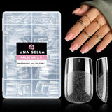 Ballerine Gel Ongles Conseils 216 pièces 12 Tailles Doux Gel Ongles Couverture Complète Ongles Extension Ensemble Semi Mat BRICOLAGE Home Art