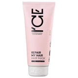 ICE Professional by Natura Siberica Repair My Hair Mask - Masque réparateur intensif pour cheveux abîmés - Au cèdre de Sibérie et PRO-kératine - 200 ml Naty Shop Masque capillaire coloré 200 ml (1 paquet)