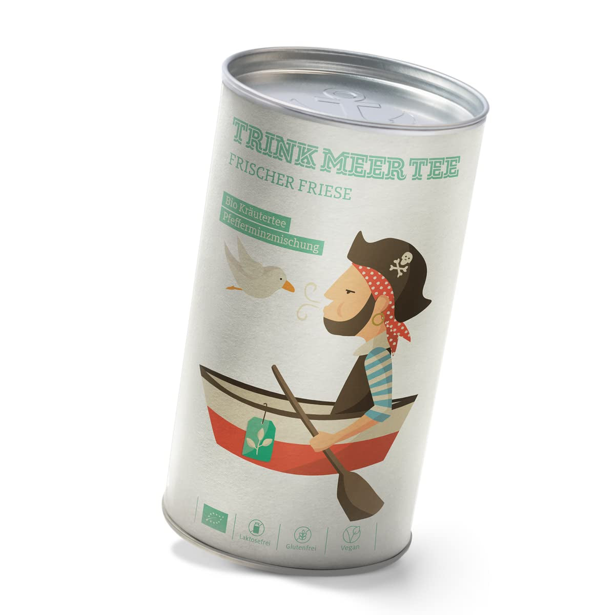 Boire plus de thé FRISCHER FRIESE - Tisane bio | Mélange de menthe | Thé à la menthe biologique | Thé en vrac dans une boîte à thé | Cadeau I 50 G