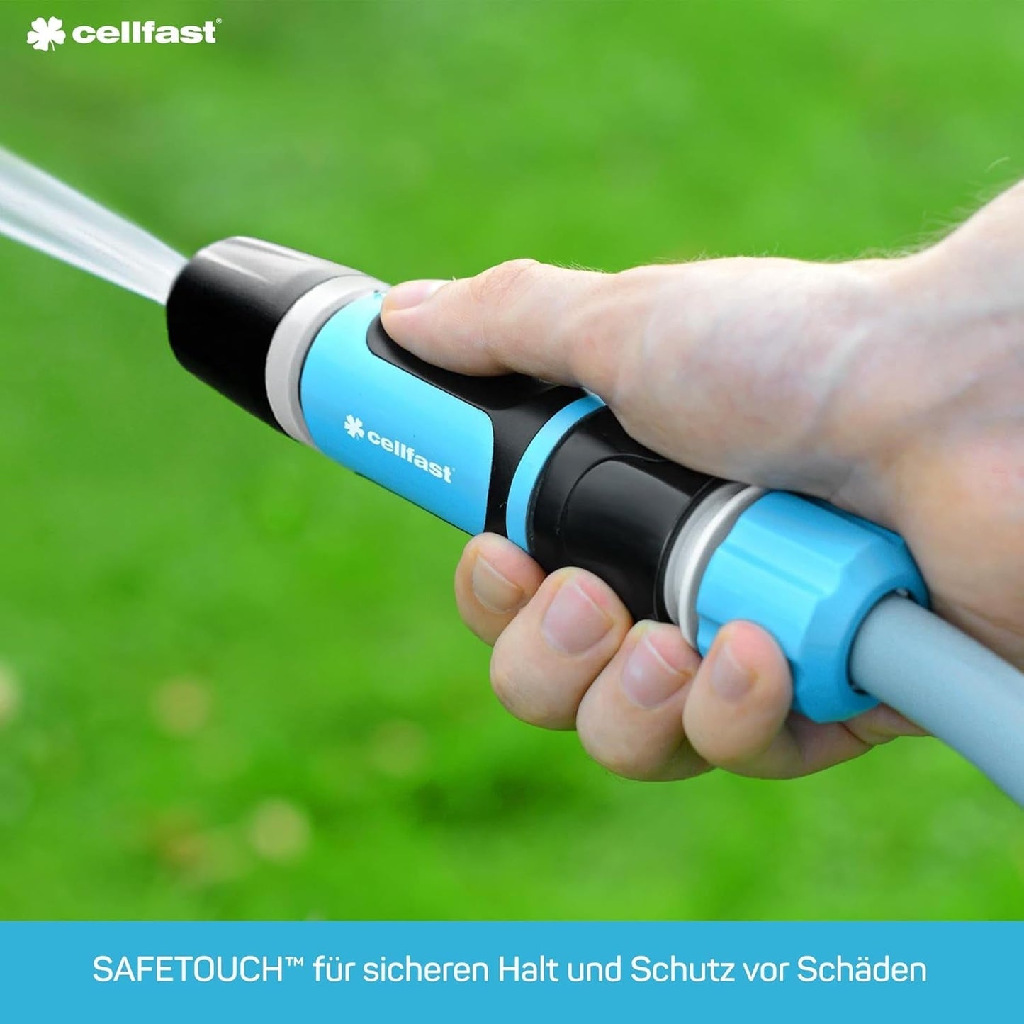 CELLFAST Pulvérisateur de nettoyage Lances de nettoyage Arroseur de jardin Arroseur de pelouse Fleurs Plantes Système Safetouch ENERGO