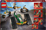 LEGO NINJAGO Ninja Team Combi Caterpillar 4 en 1 avec planeur, voiture de course et 2 motos et 6 figurines Cadeau pour garçons et filles Ninja Toy 71820 Jeux de construction Besuche den LEGO-Store