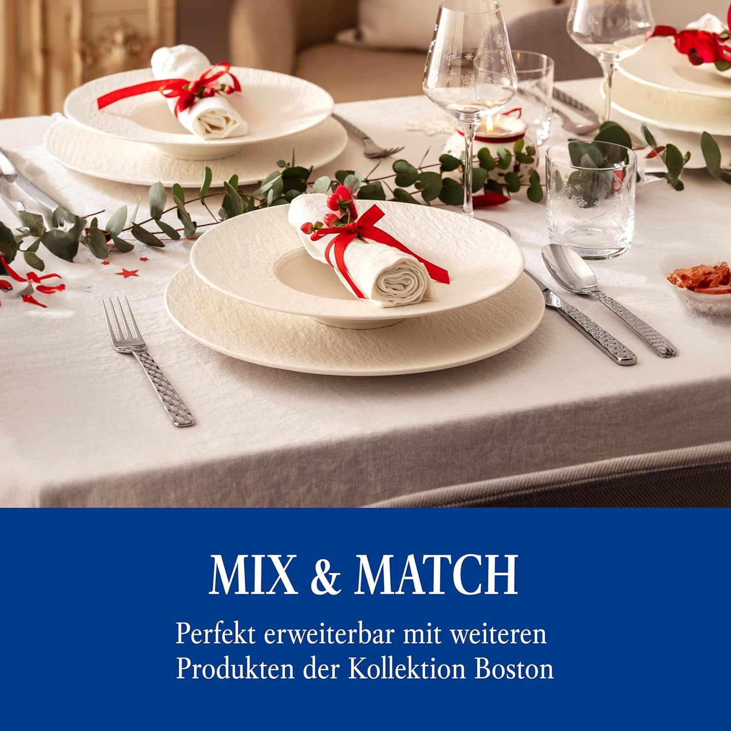 Villeroy & Boch - Ménagère Boston 30 pièces, 6 personnes Cuisine Naty Shop