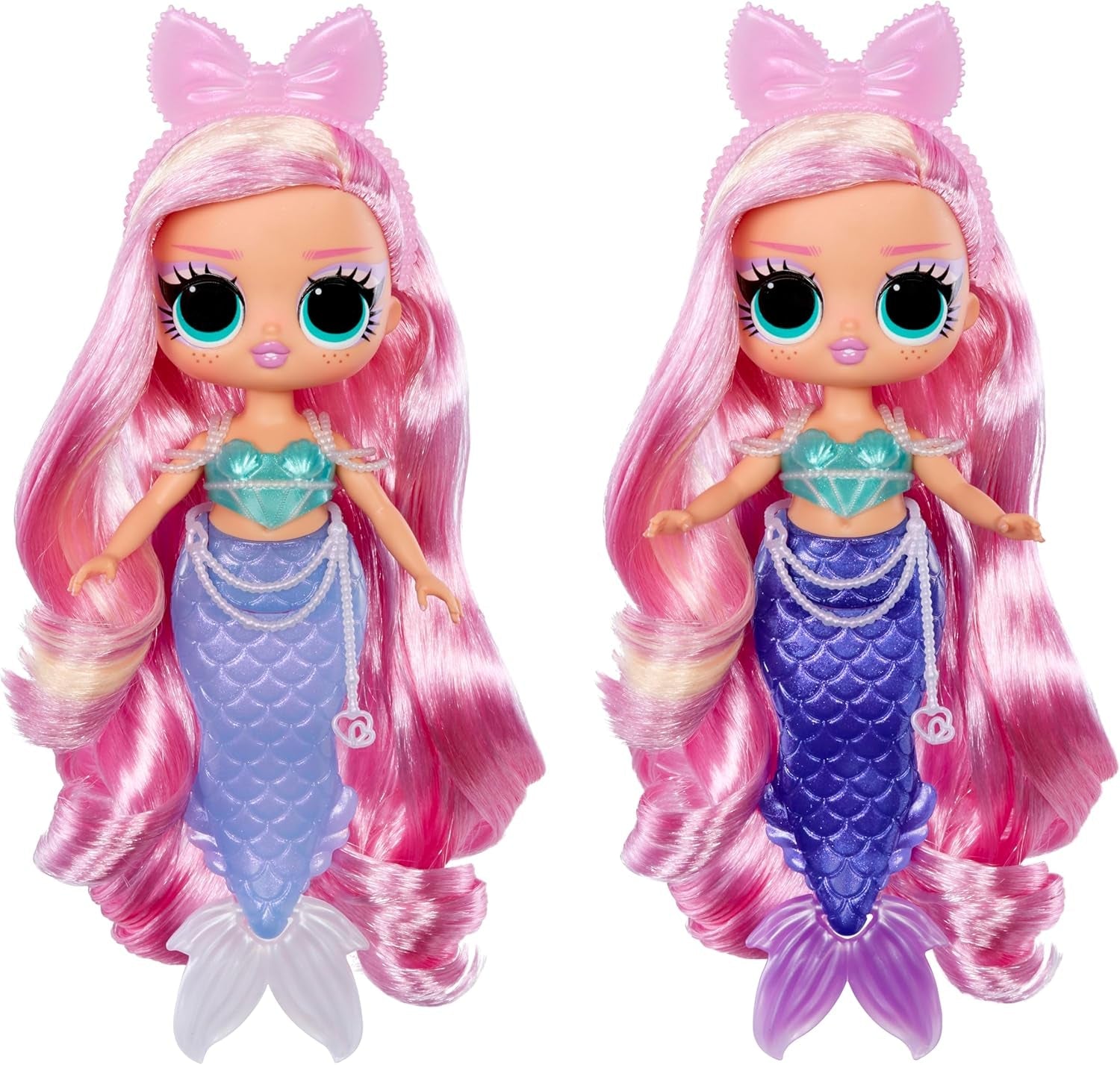 Mdr Surprise ! Tweens - Lola Waves Mermaid - Poupée mannequin avec queue changeante de couleur, nageoire mobile et jolis accessoires - Jouet pour enfants et collectionneurs à partir de 4 ans