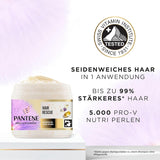 Masque capillaire intensif Pantene Pro-V Silky & Glowing Hair Rescue avec biotine et kératine Reconstruct 300 ml. Aide à réparer les cheveux secs, abîmés ou méchés Masque Capillaire Naty Shop