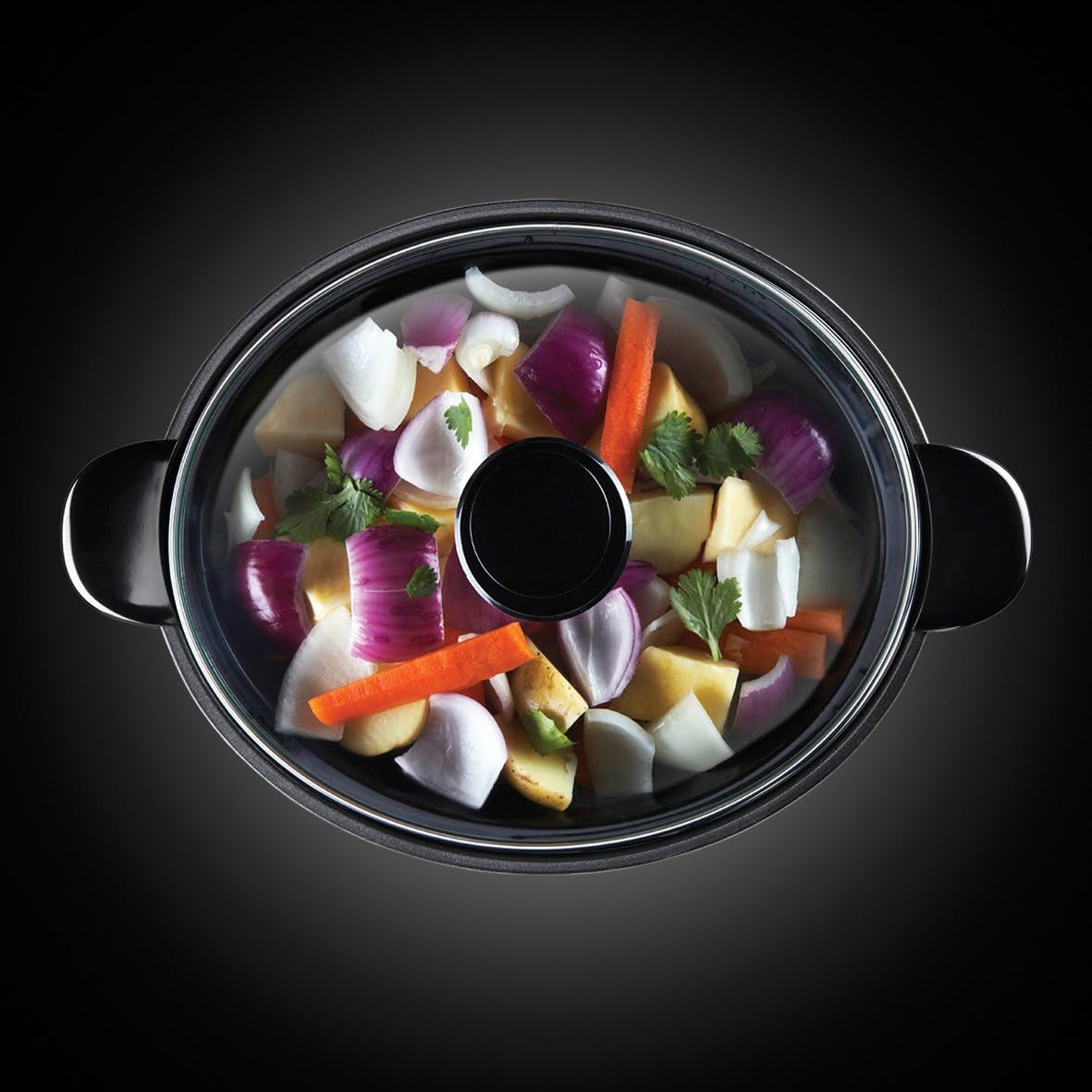 Russell Hobbs Mijoteuse, 3,5 litres antiadhésif, acier inoxydable, 3 réglages de température et fonction maintien au chaud, mijoteuse 160 W Naty Shop