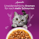 WHISKAS Nourriture humide aromatique pour chat en sauce 40 x 85g Sélection de poissons